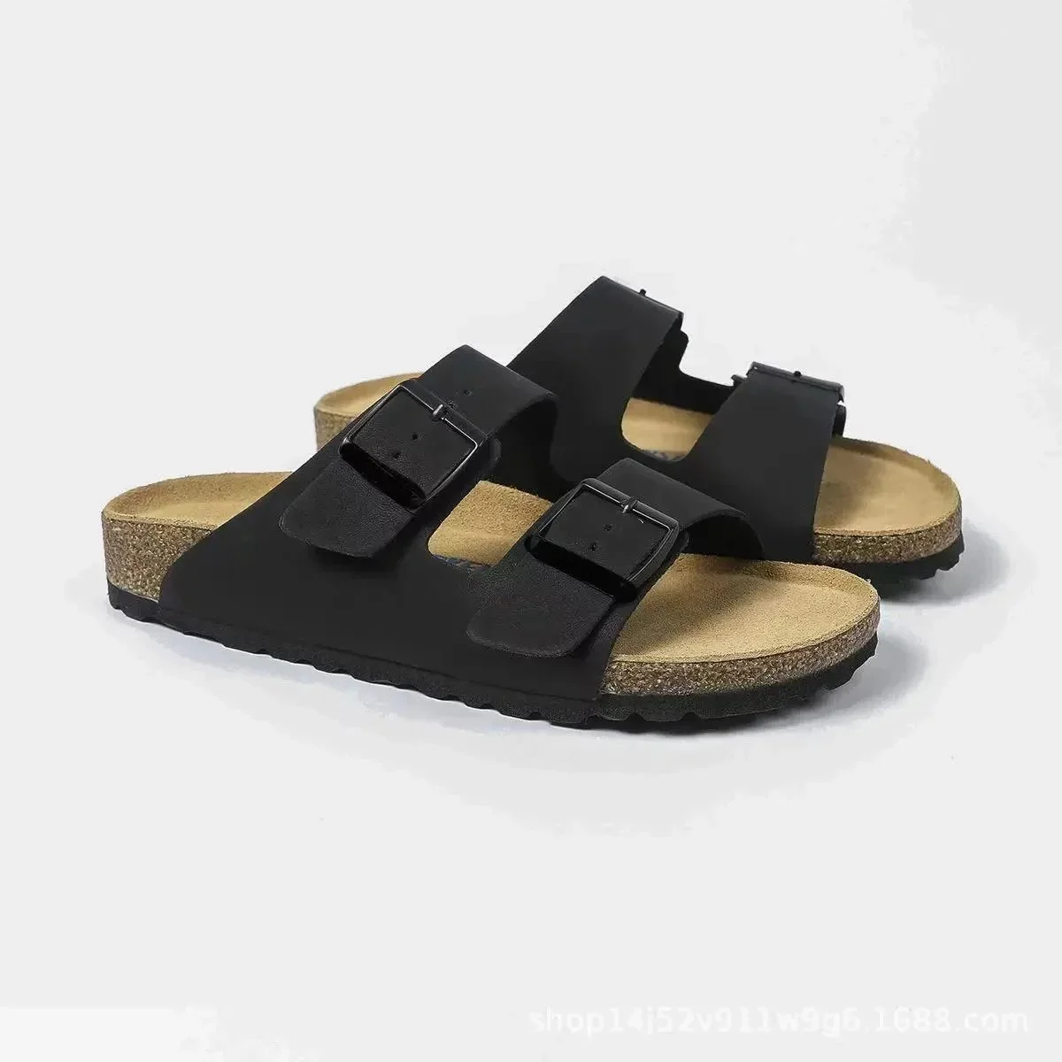 Birkenstock Arizona Black Leather Sandals