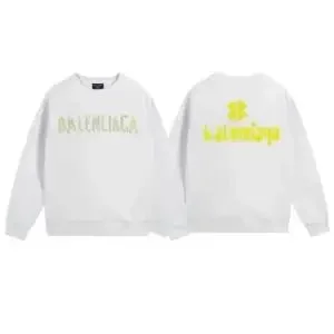 Balenciaga Logo Crewneck Sweatshirt White
