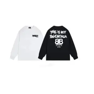 Balenciaga This Is Not Balenciaga 15 Black Long Sleeve T-Shirt