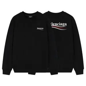 Balenciaga Black Logo Crewneck Sweatshirt