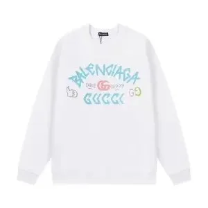 Balenciaga Take 6 Logo Crewneck Sweatshirt White