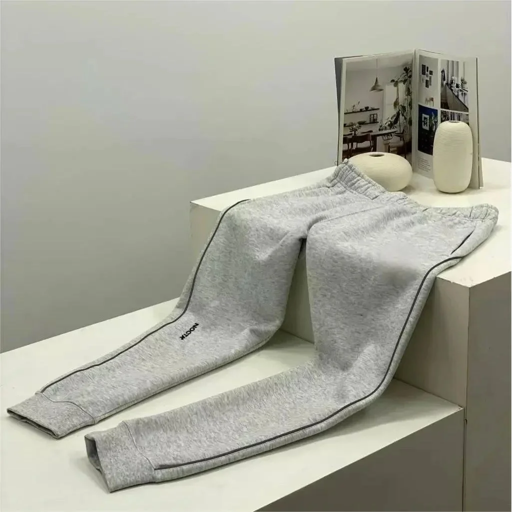 No Brand BB-25 Grey Solid Sweatpants
