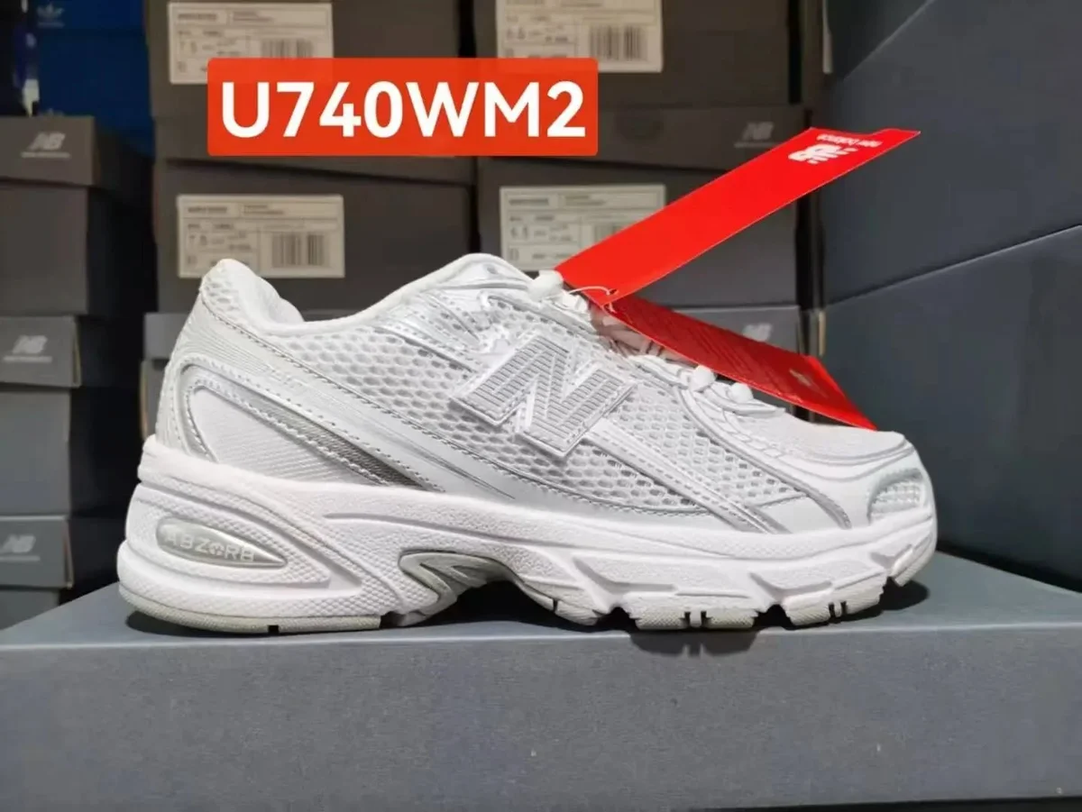 New Balance 574 U740WM2 White Sneakers