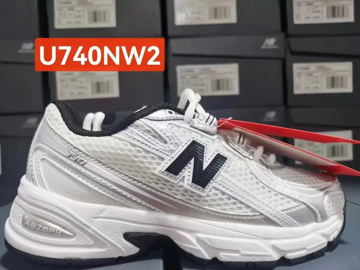 New Balance 574 U740NW2 White/Black Sneakers