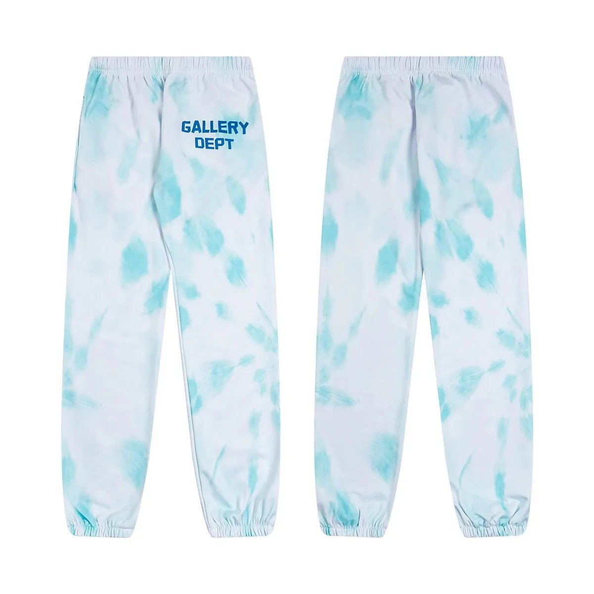 Gallery Dept. Tie-Dye Sweatpants White/Turquoise