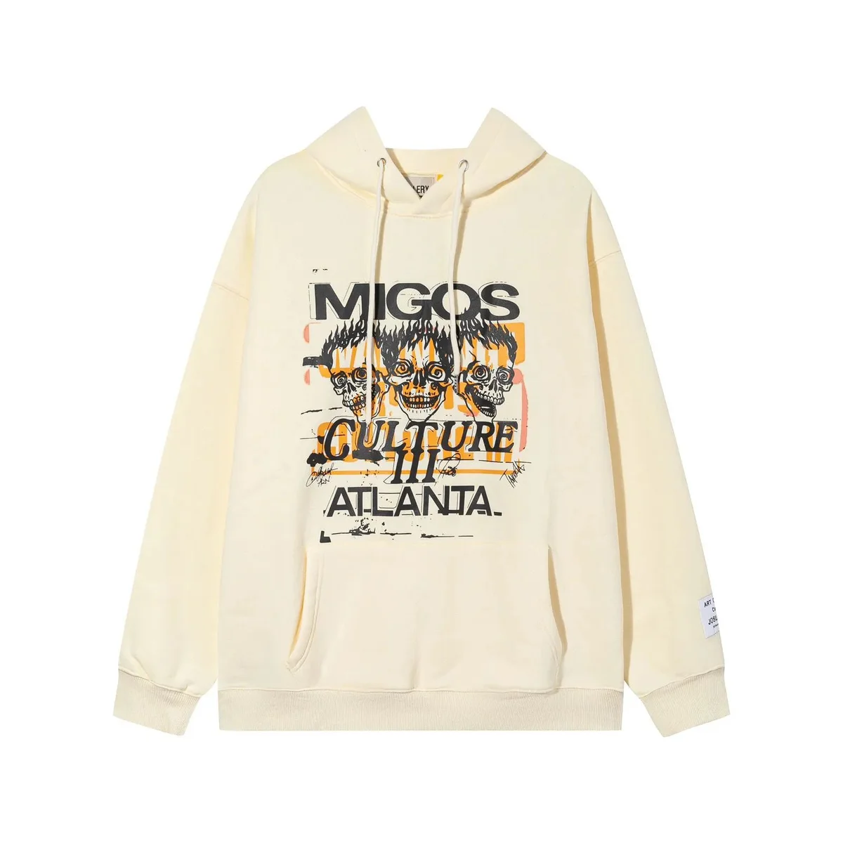 Migos Culture III Atlanta Hoodie Cream Streetwear