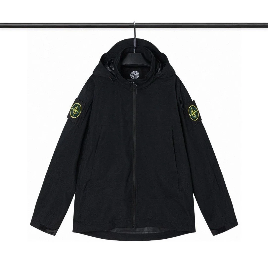 Stone Island 68-15 Black Hooded Jacket