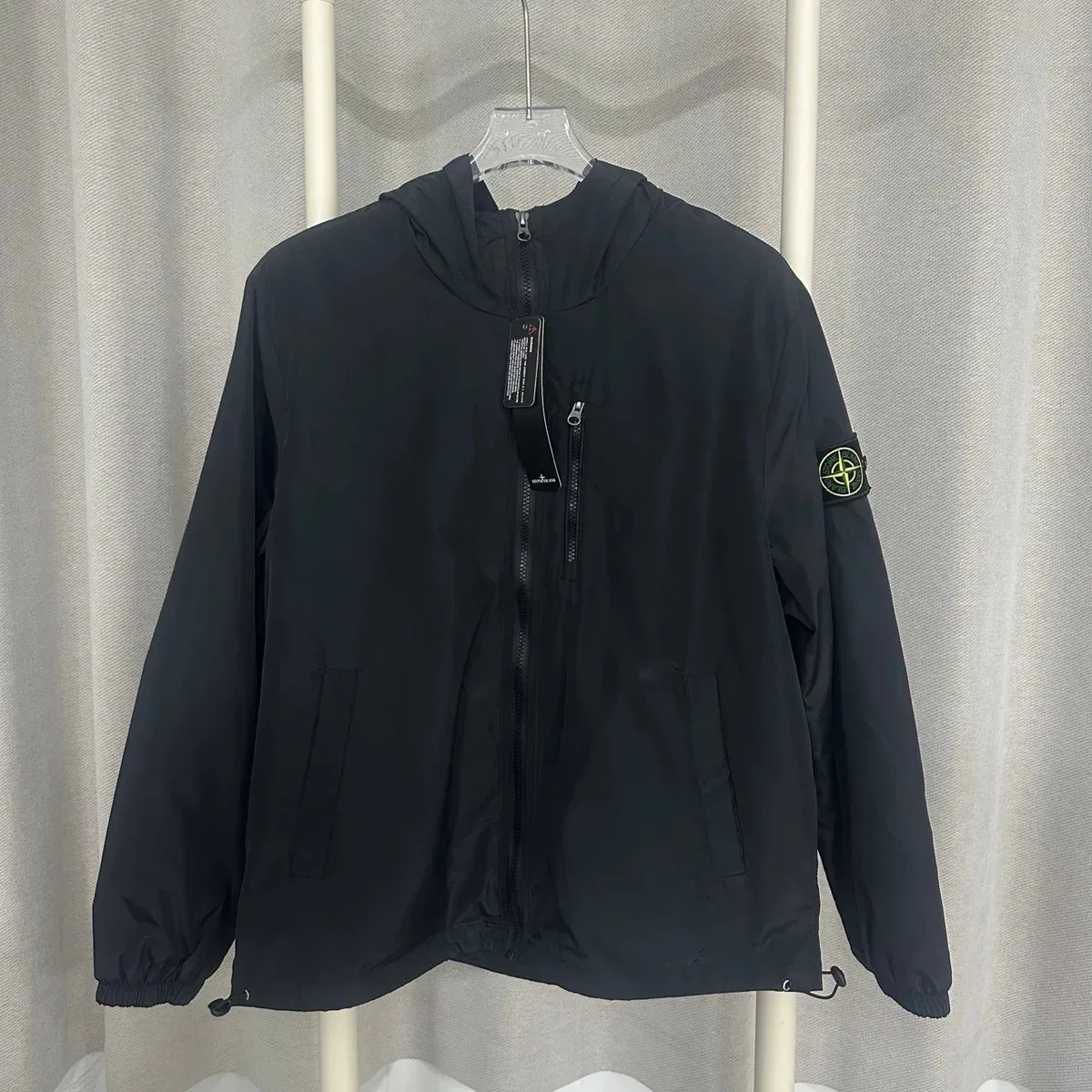 Stone Island 68-15 Black Hooded Jacket