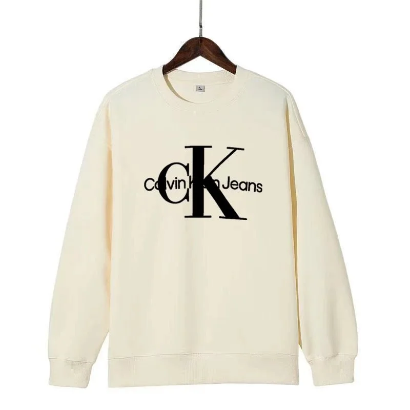 Calvin Klein Jeans CK Monogram Cream Hoodie
