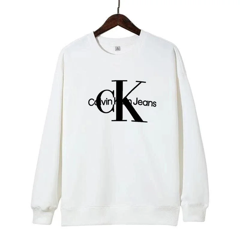Calvin Klein White CK Logo Hoodie