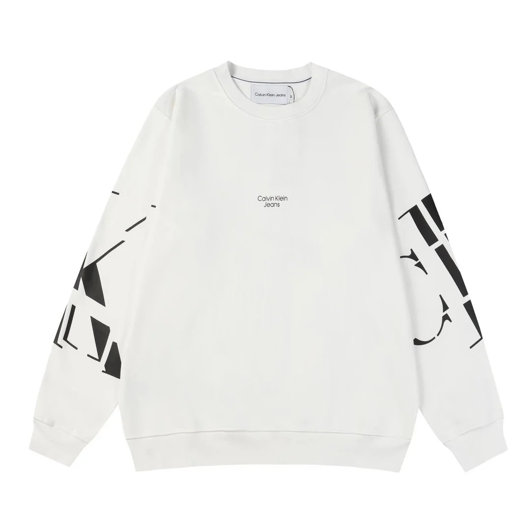 Calvin Klein Jeans Logo Print Sweatshirt White