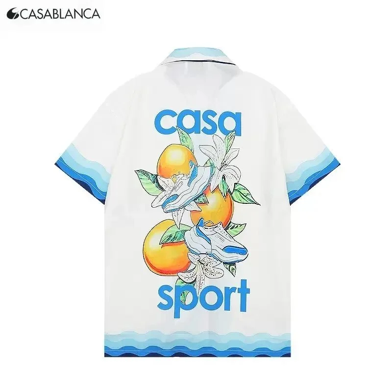 Casablanca Casa Sport White Graphic T-Shirt