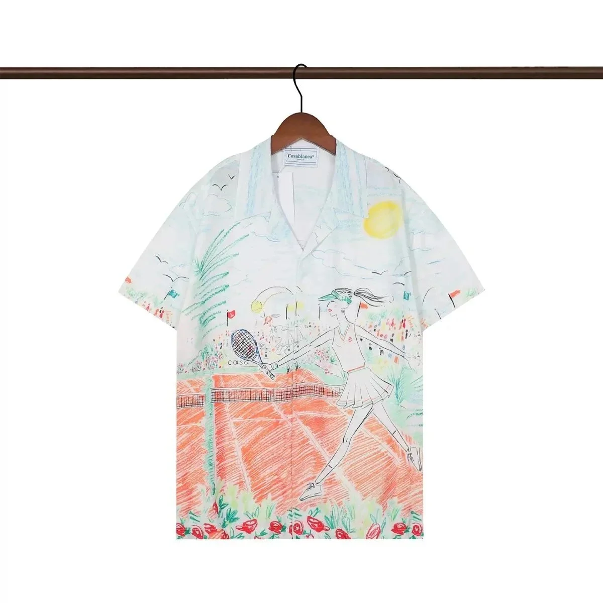 Casablanca Tennis Club Print Shirt