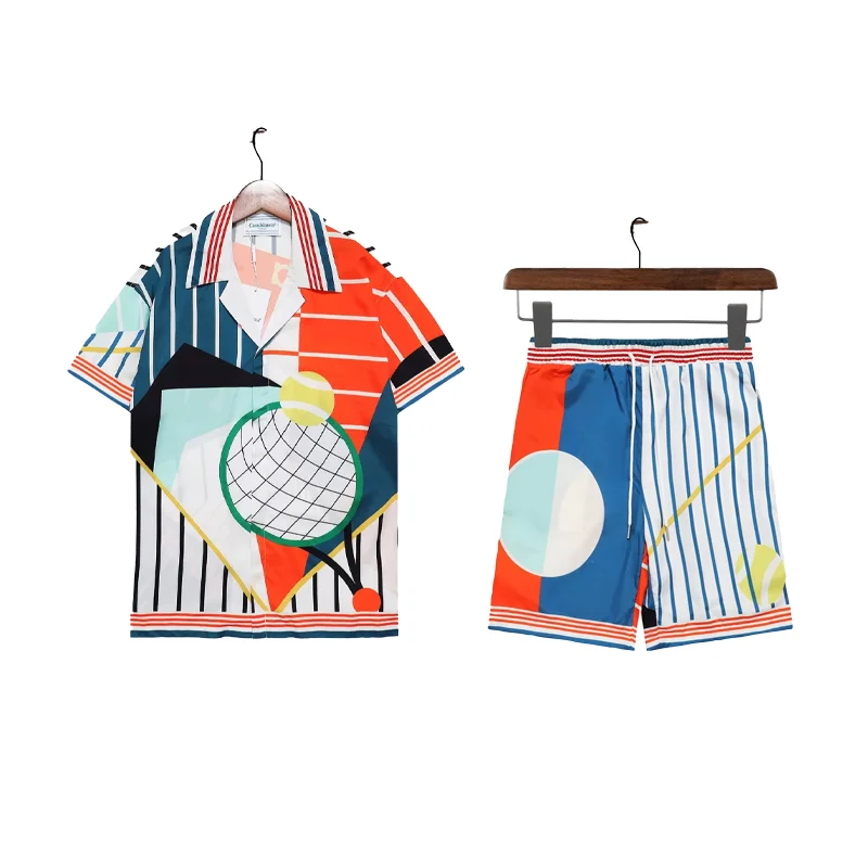 Colorful Tennis Print Co-ord Set