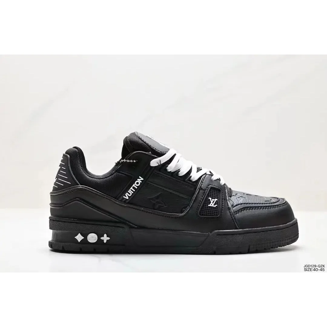 Louis Vuitton LV Trainer Triple Black Sneakers