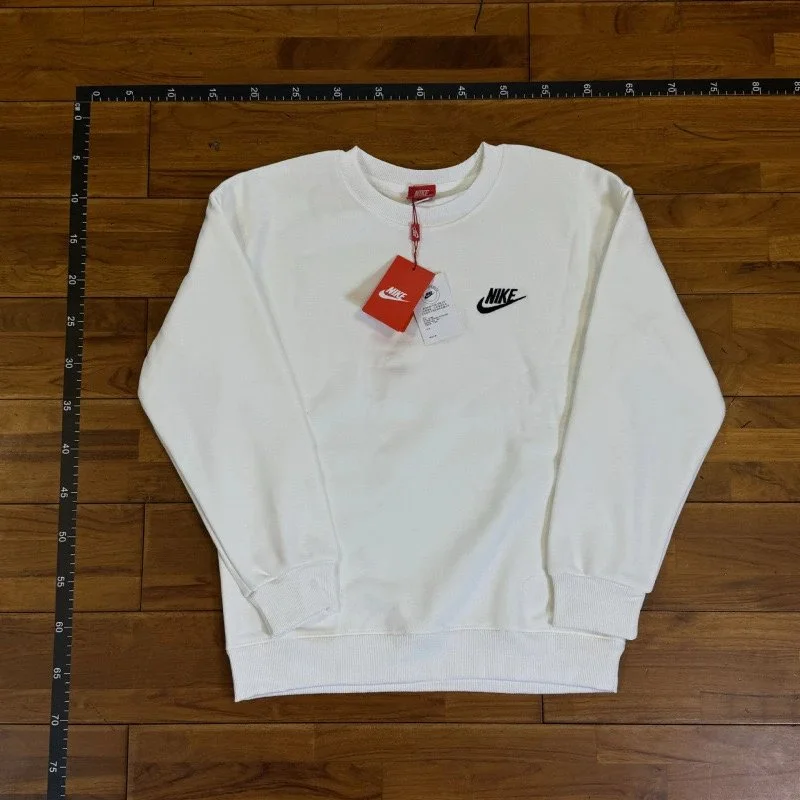 Nike White Classic Crewneck Sweatshirt