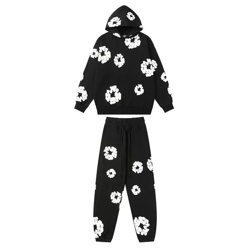 Black White Floral Co-ord Set