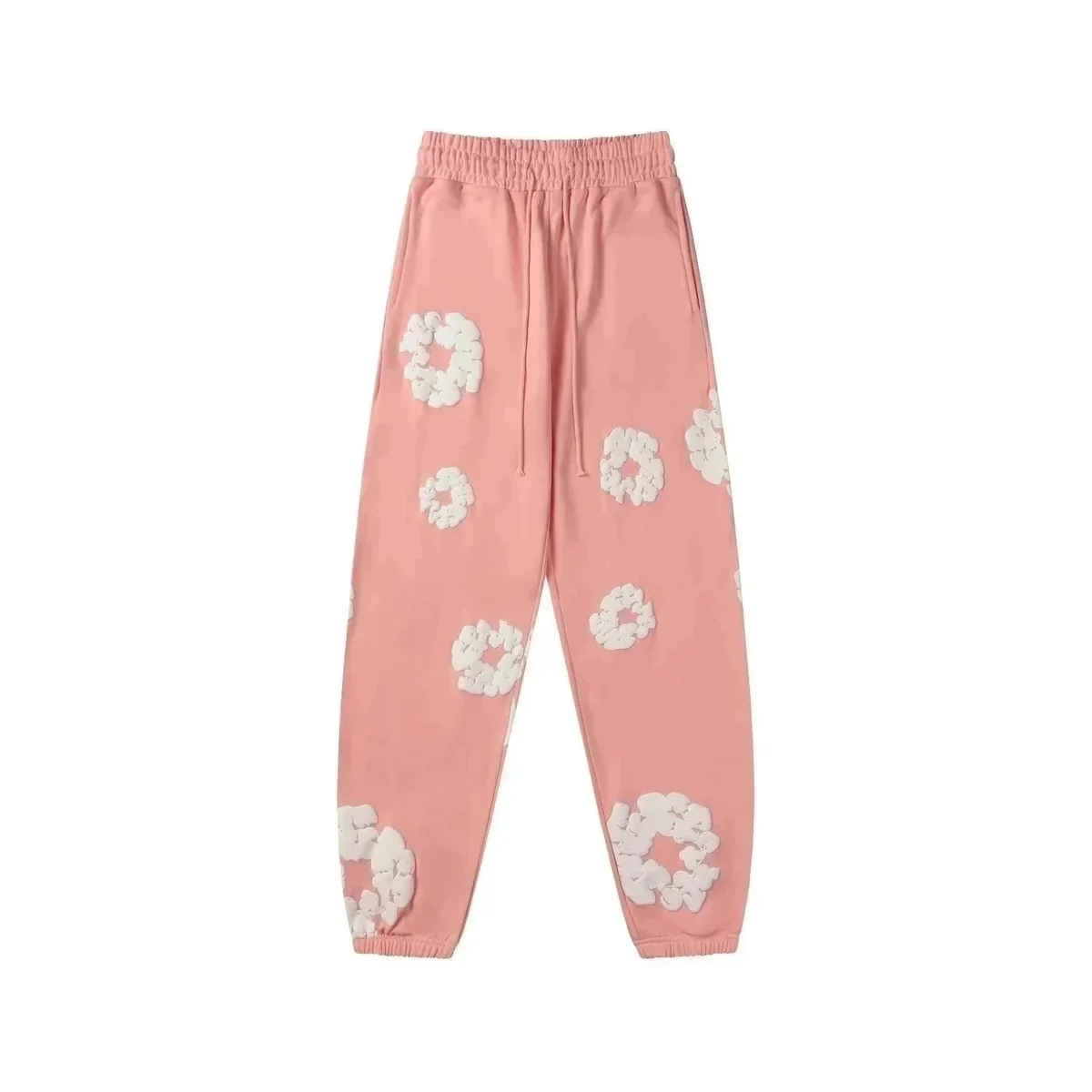 Pink Cloud Print Sweatpants