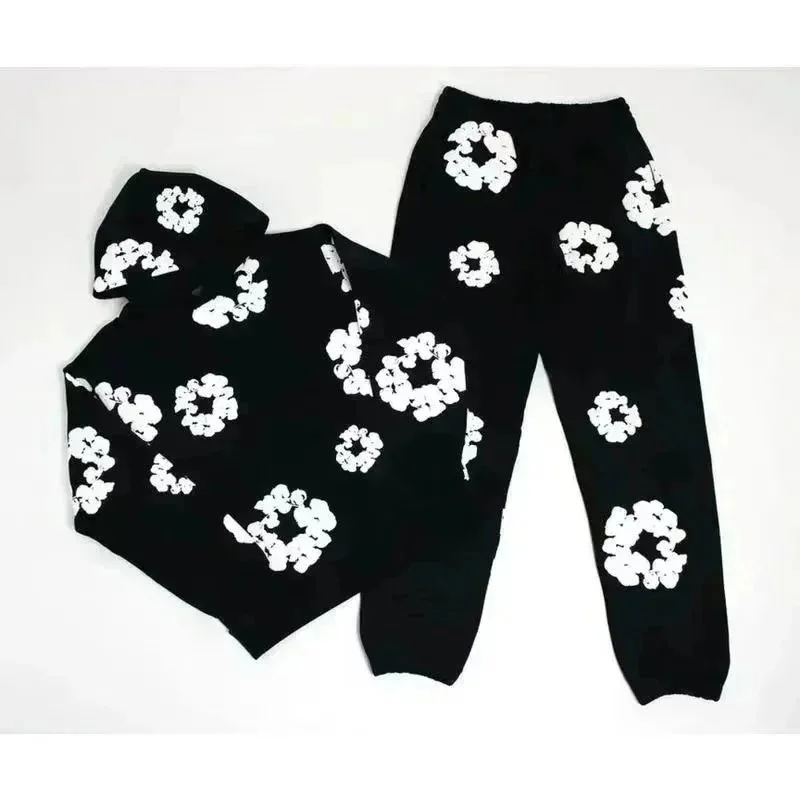 Black White Floral Print Co-ord Set