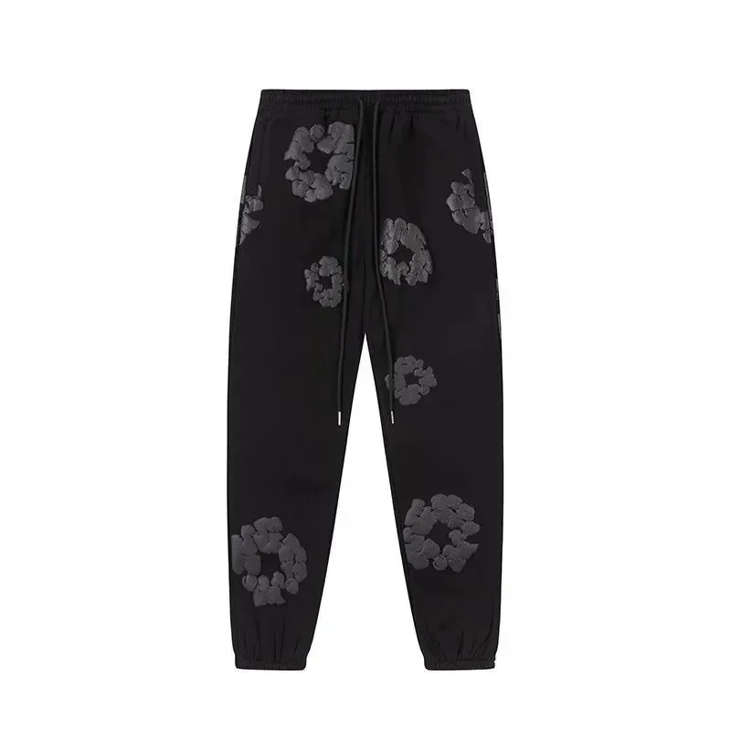 Black Cloud Print Sweatpants