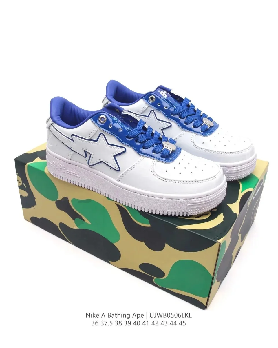 A Bathing Ape BAPE STA White/Blue Sneakers
