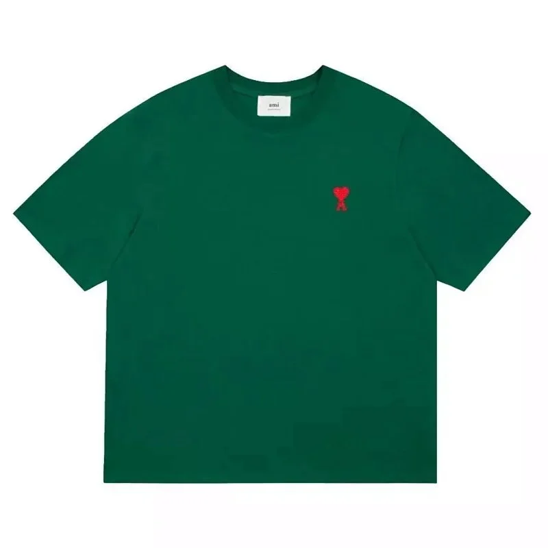 Ami Paris Green AMI Heart T-Shirt