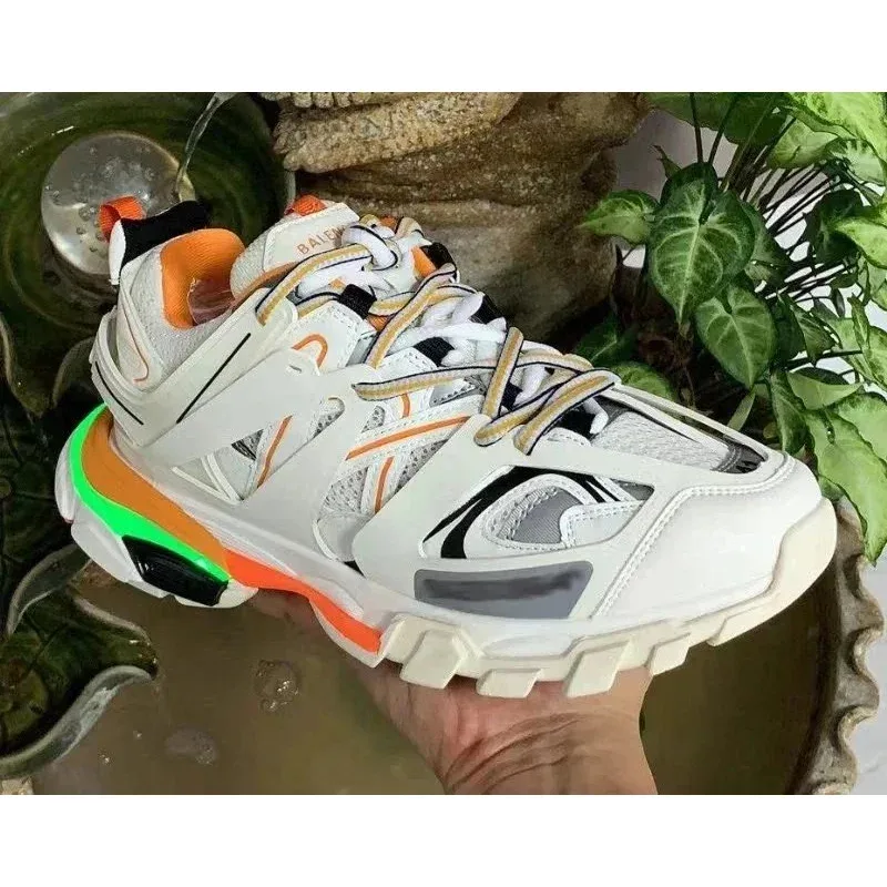 Balenciaga Track.3.0 Orange LED Sneakers