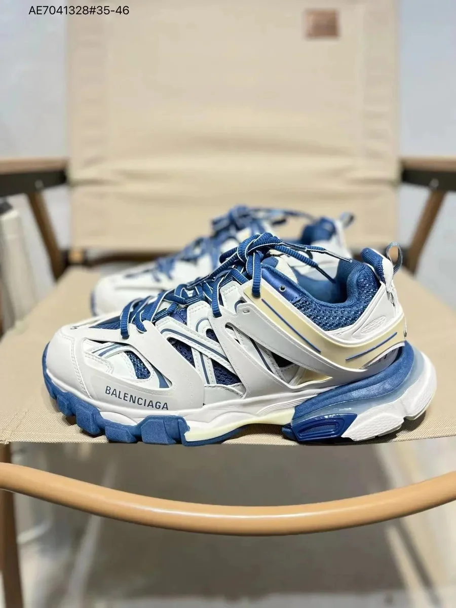 Balenciaga Track.3.0 Triple White/Blue Sneakers