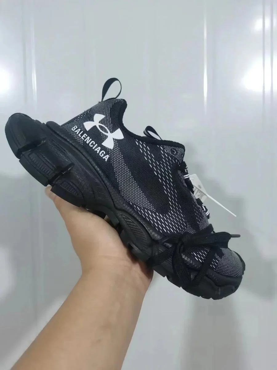 Balenciaga Under Armour Black Triple Black Sneakers