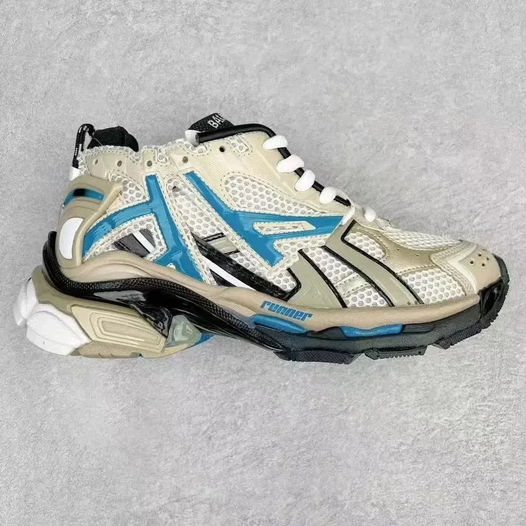 A Bathing Ape BAPE STA Runner 13 Beige/Blue Sneakers