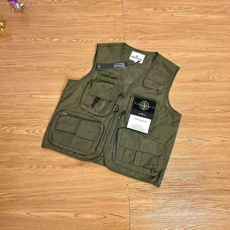 Stone Island Shadow Project Olive Green Vest