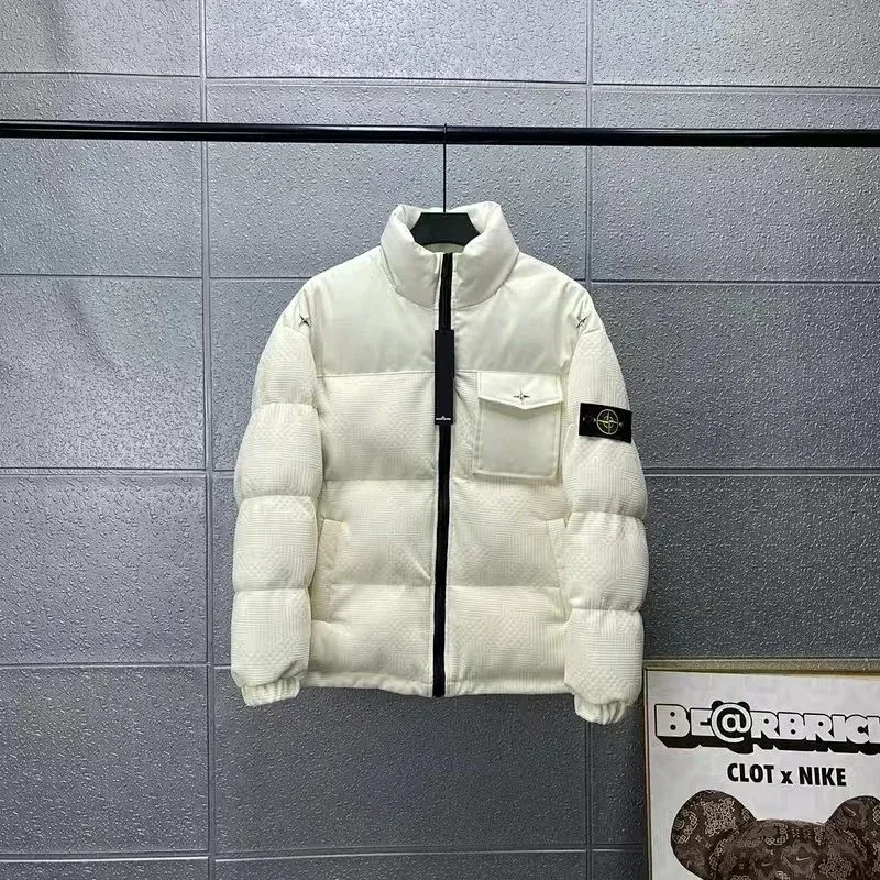 Stone Island 68-15 White Puffer Jacket