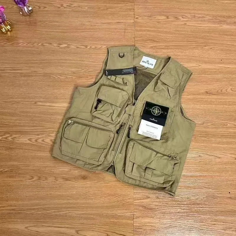 Stone Island 68-15 Khaki Utility Vest