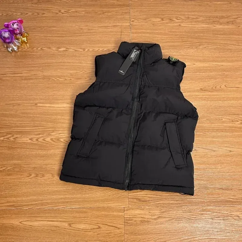 Stone Island 68-15 Black Puffer Vest
