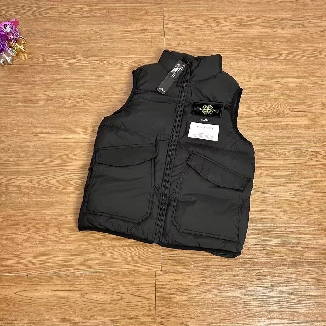 Stone Island 68-15 Black Puffer Vest