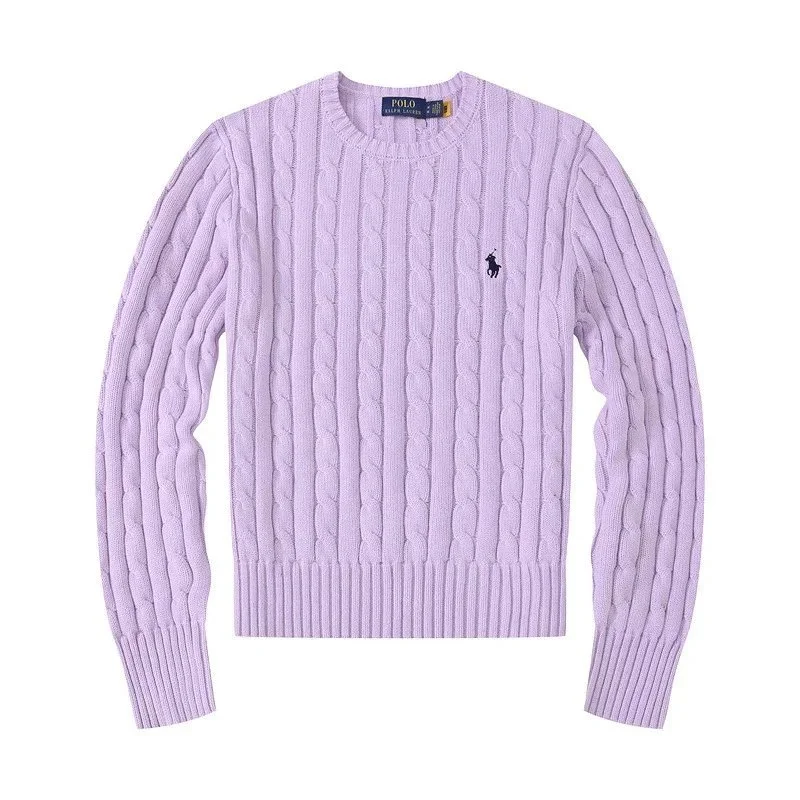 Polo Ralph Lauren Cable Knit Sweater Lilac Casual