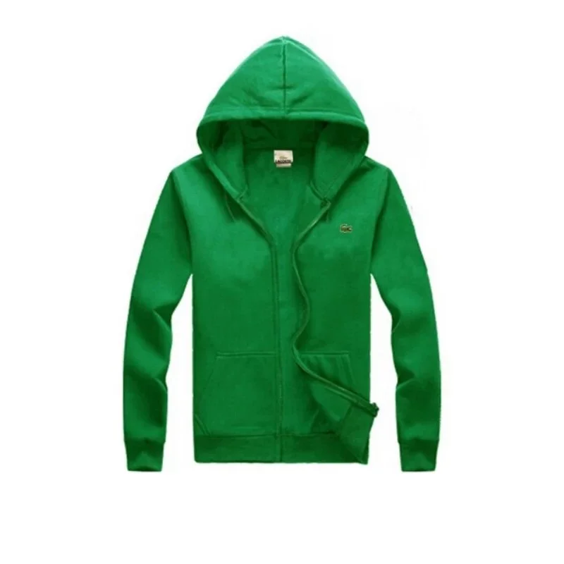 Lacoste Green Crocodile Zip-Up Hoodie