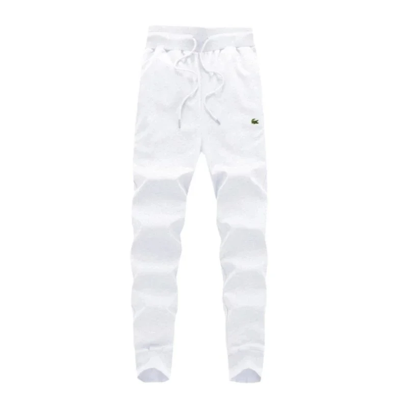 Lacoste White Crocodile Logo Pants