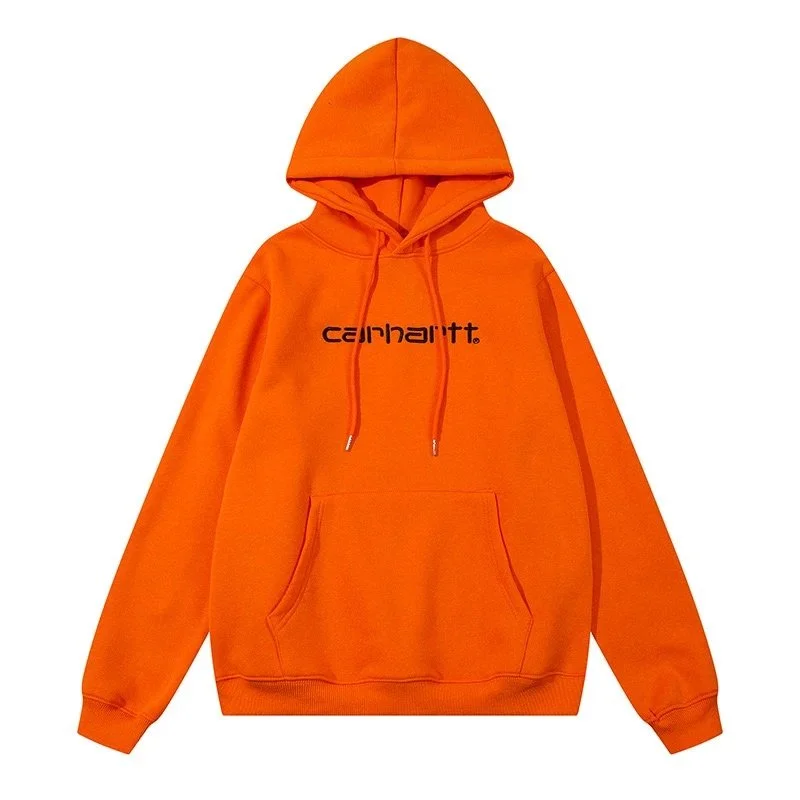 Carhartt Orange Hoodie with Logo