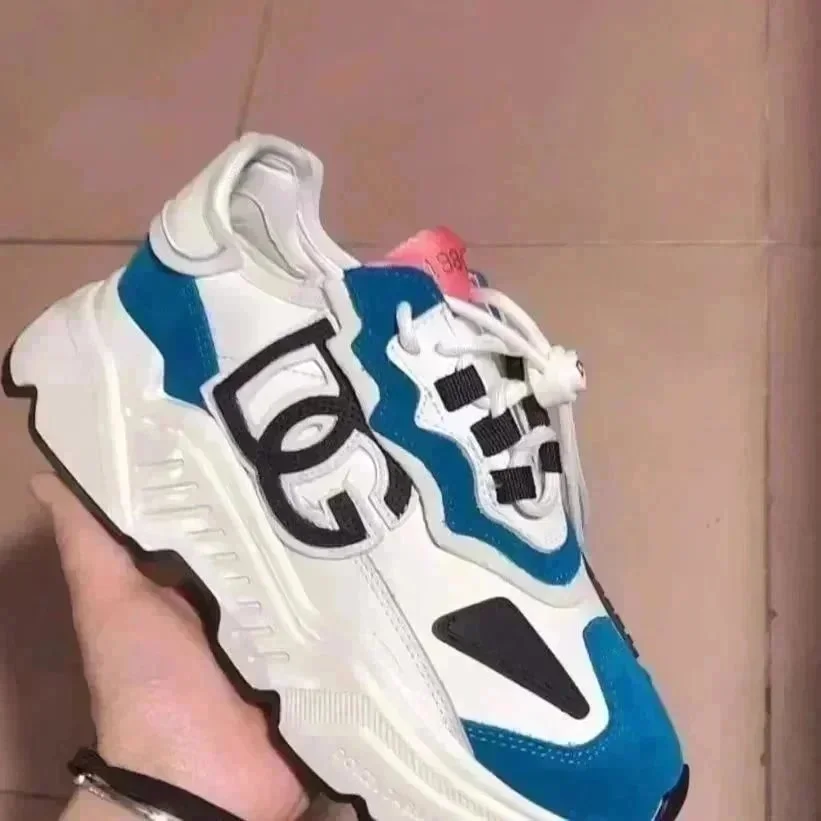 Dolce & Gabbana D&G Family Blue White Sneakers