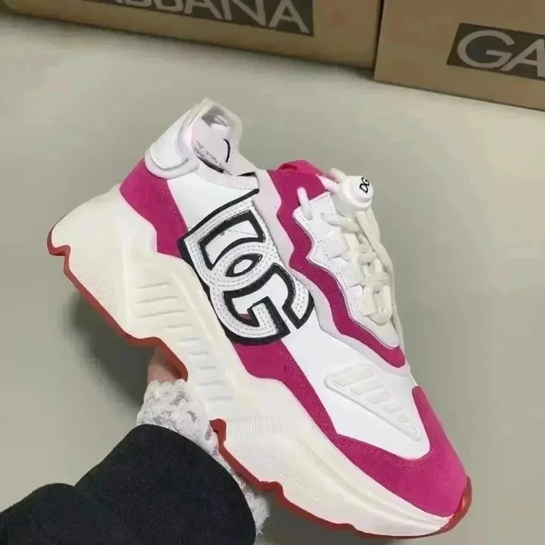 Dolce & Gabbana DG Runners White/Pink Sneakers