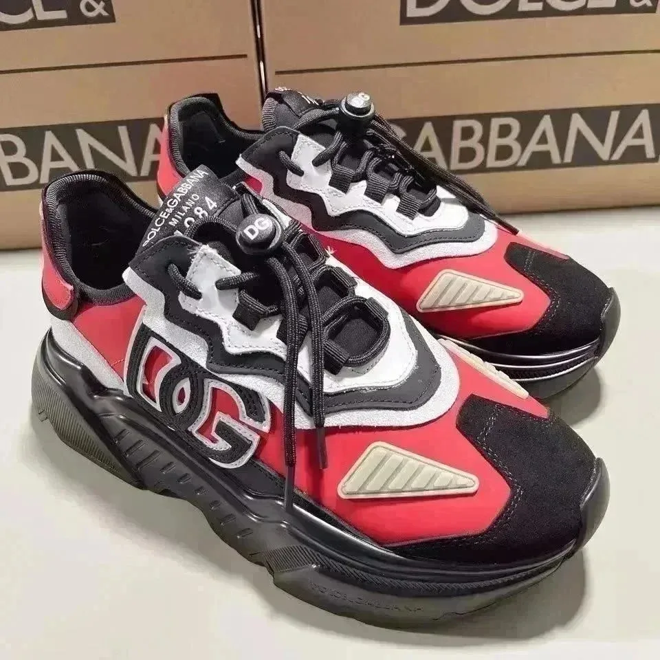 Dolce & Gabbana DG Logo Red/Black Sneakers