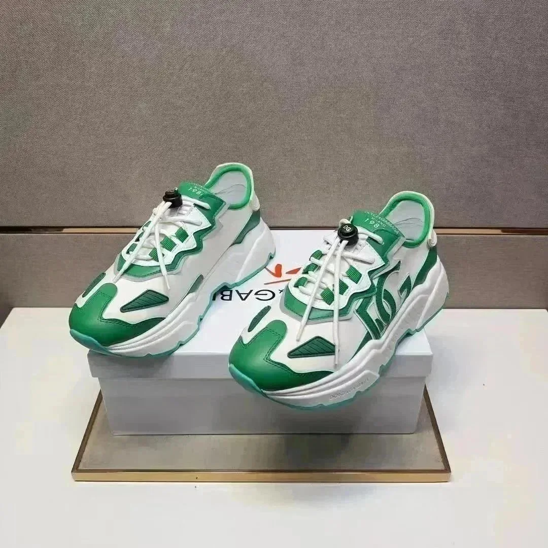 Dolce & Gabbana Green White Sneakers