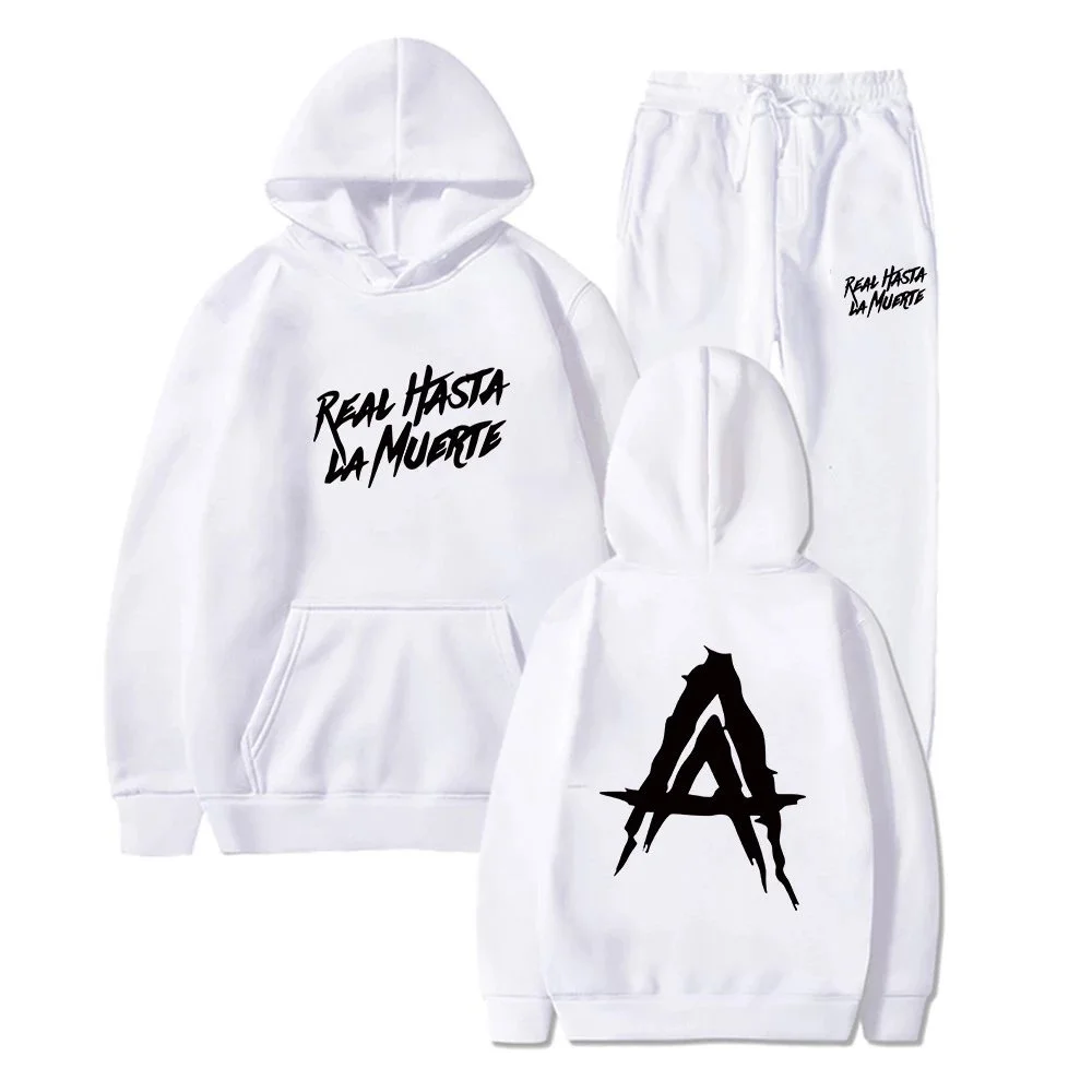White 'Real Hasta La Muerte' Co-ord Set