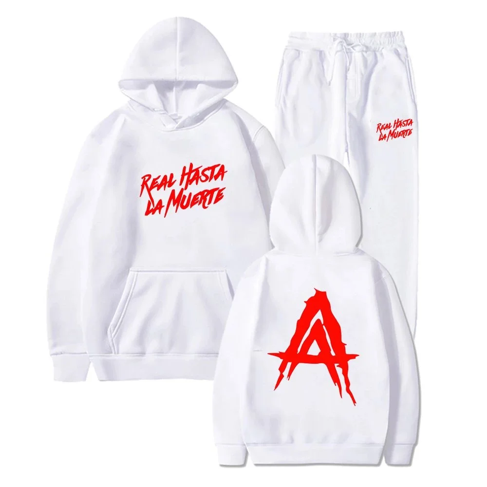 White 'Real Hasta La Muerte' Co-ord Set