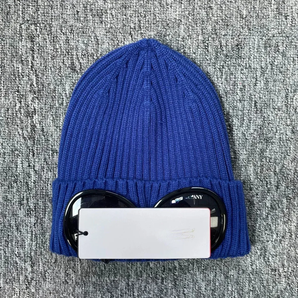 C.P. Company Goggle Beanie Blue Headwear