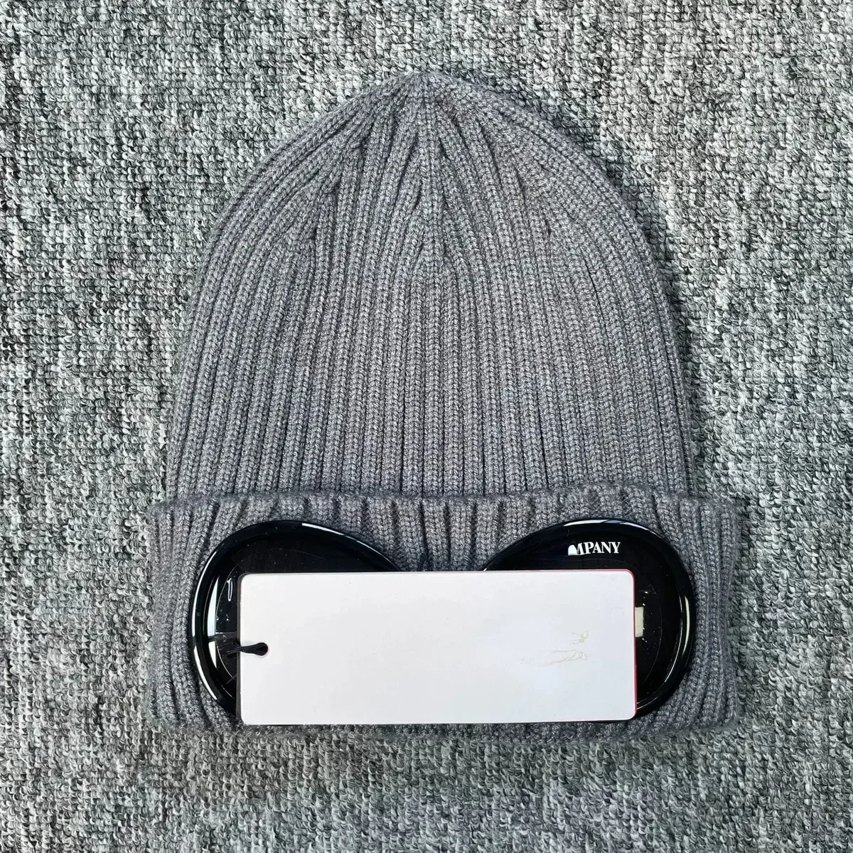 CP Company Goggle Beanie Grey