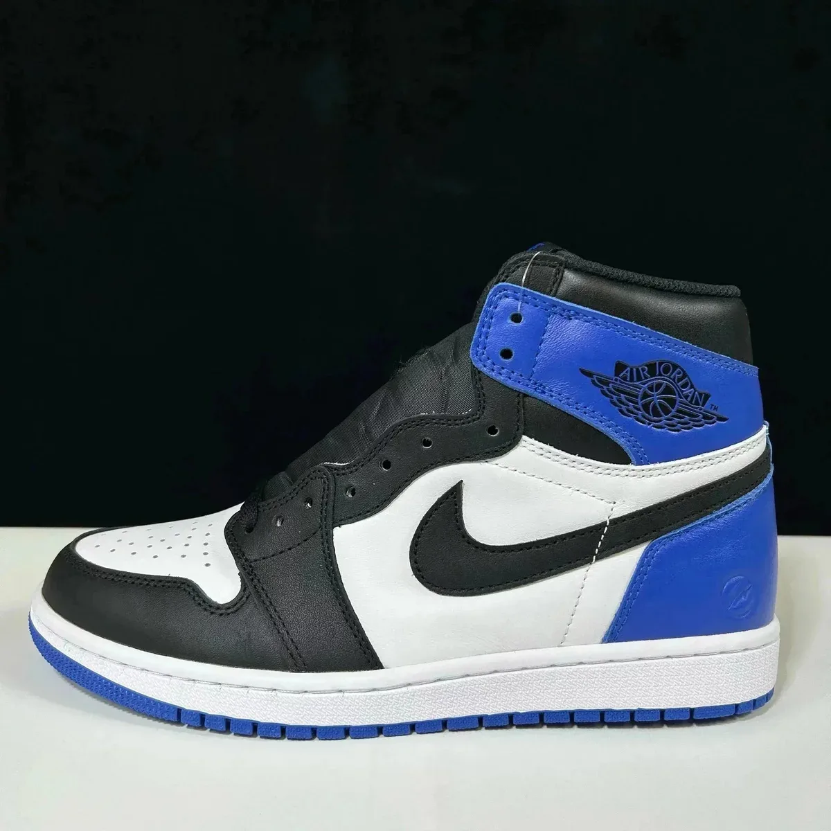 Nike Air Jordan 1 Black/White/Royal Blue Sneakers