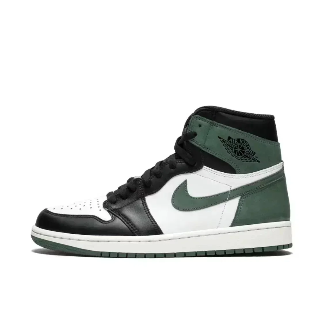 Nike Air Jordan 1 Black/Green High Version Sneakers