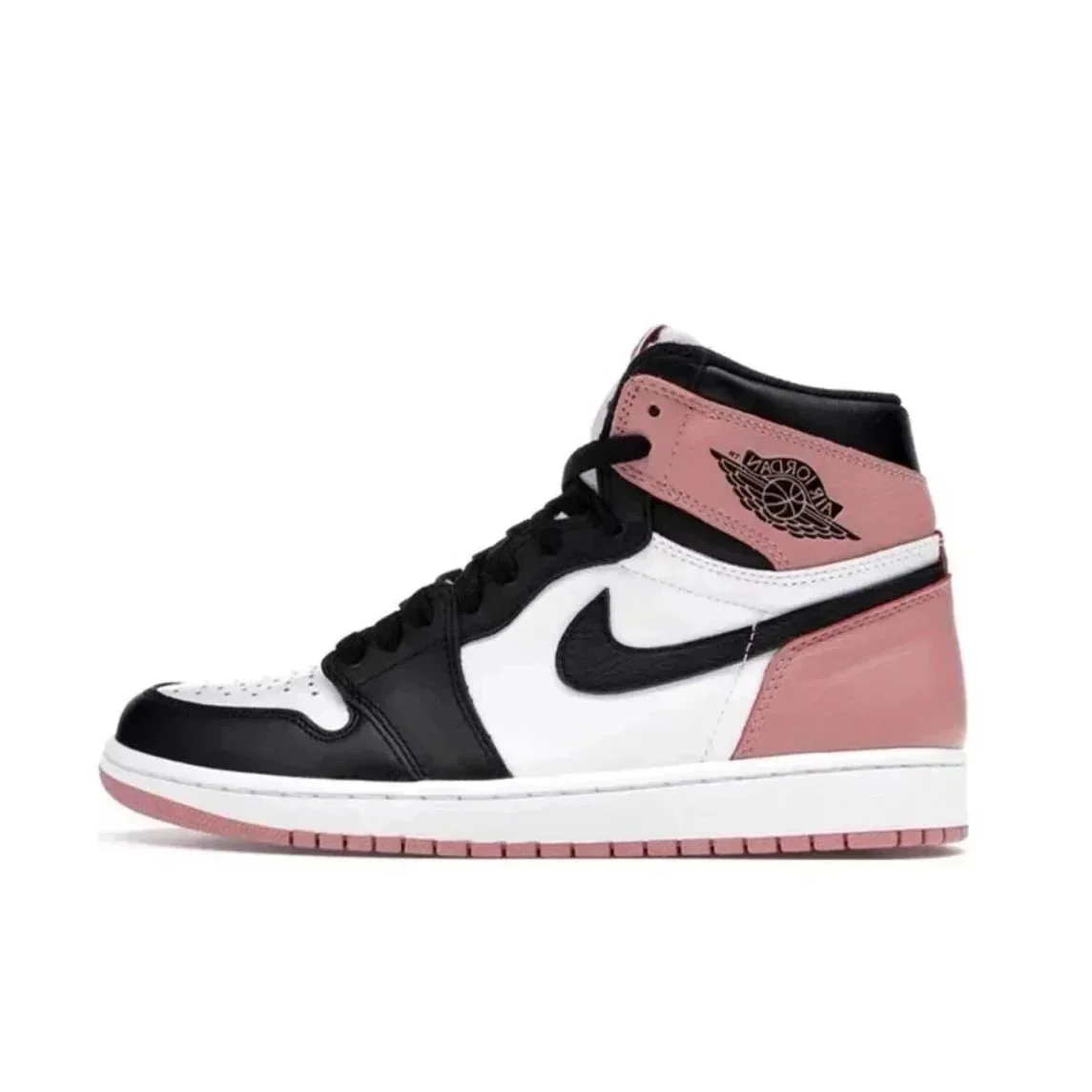 Nike Air Jordan 1 Black/Pink High Top Sneakers